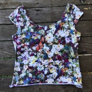Guess floral crop top